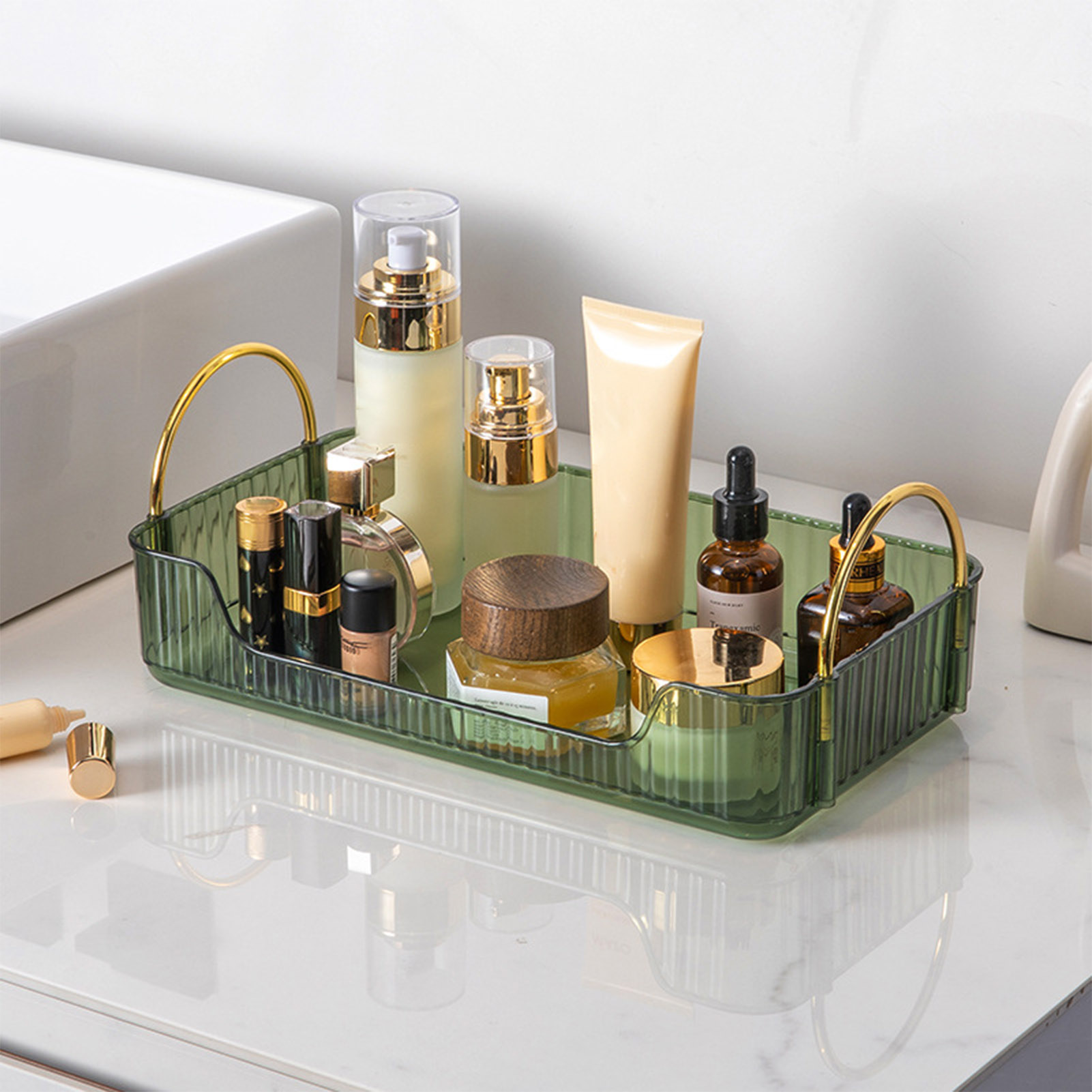 Home Office Bathroom - Bathroom Organizer Rack Light Luxury Acrylic