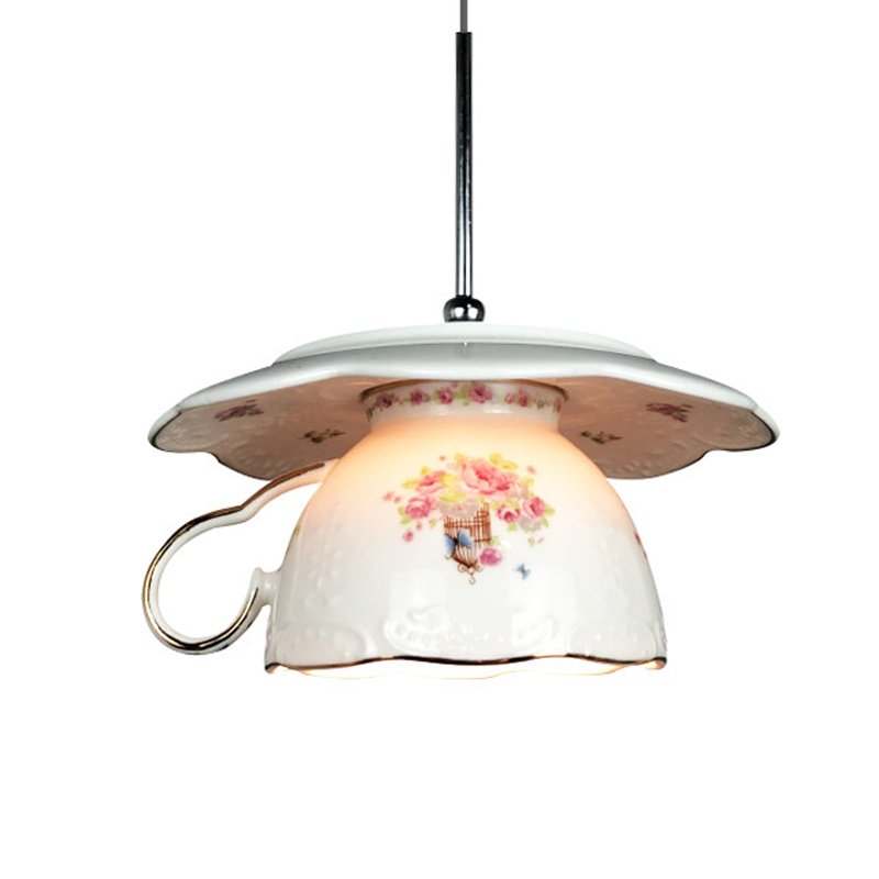 Home Of The Year Bathroom - Flower Coffee Cup Pendant Light Europe