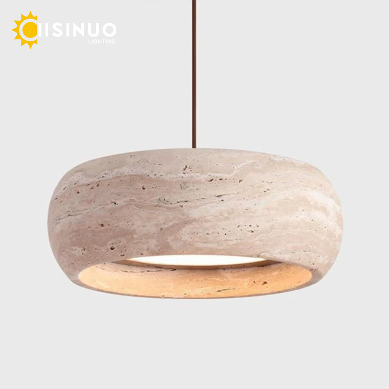 Home Of The Year Bathroom - Wabi Sabi Natural Stone Pendant Lamps