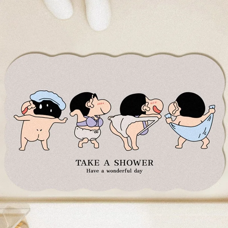 Home Edit Bathroom - Cartoon Cute Crayon Shin-chan Home Bathroom