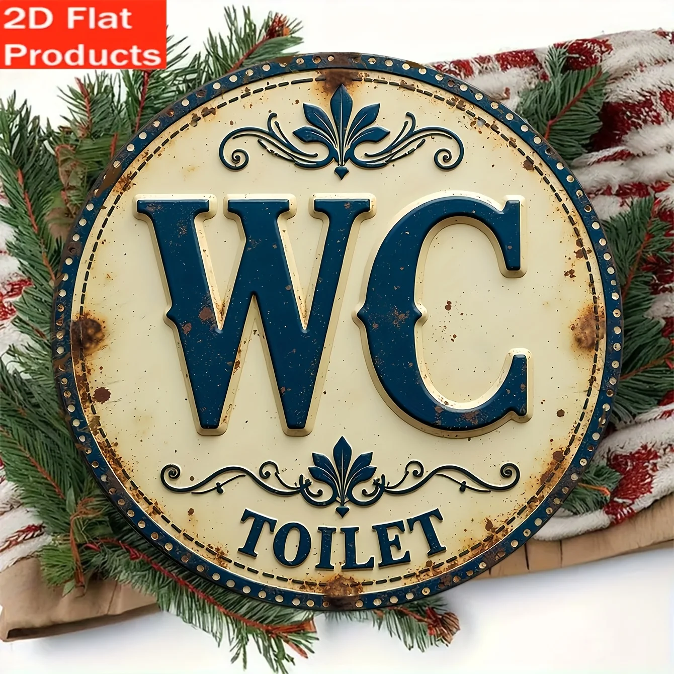 Home Of The Year Bathroom - Retro wooden bathroom sign, suitable for