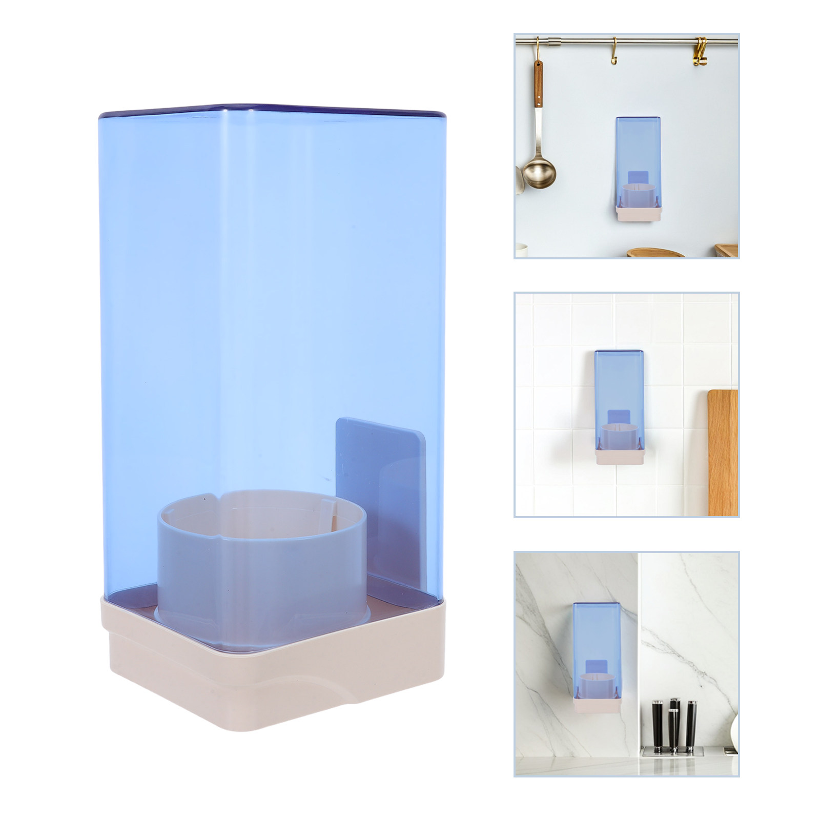 Home Office Bathroom - Disposable Paper Cup Dispenser Holder Clear