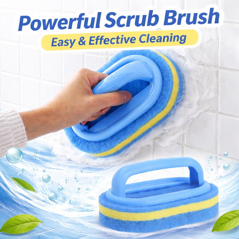 Home Bathroom Products - Household Cleaning Brush with Handle Dish