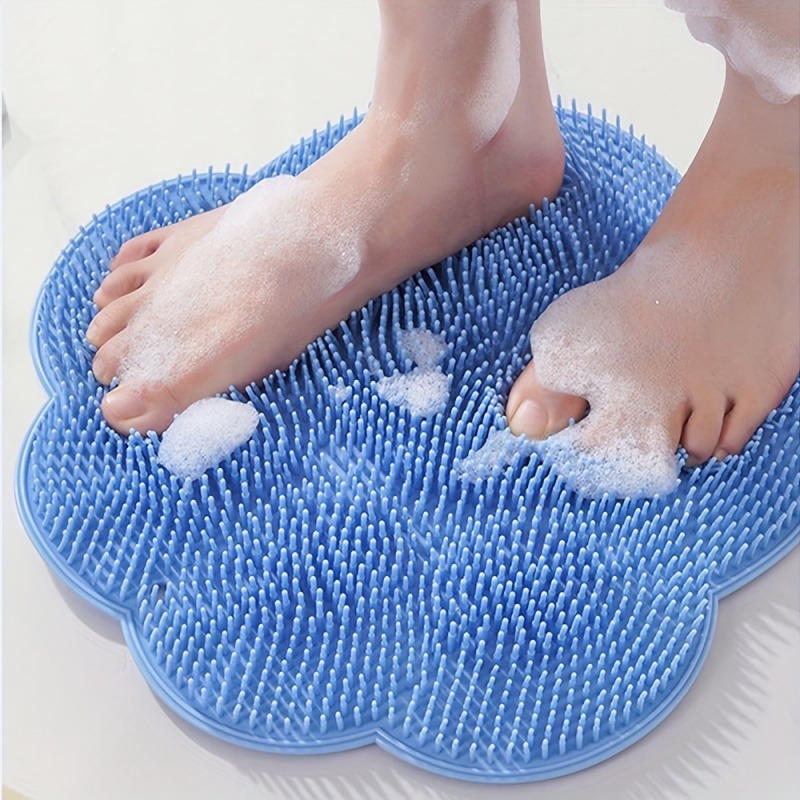 Home Bathroom Cleaning Machine - 1 Pack Silicone Shower Foot Scrubber