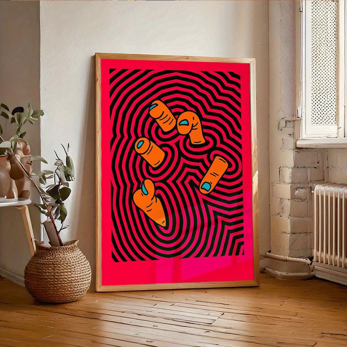 Home Office Bathroom - Modern Abstract Finger Art Posters Unframed