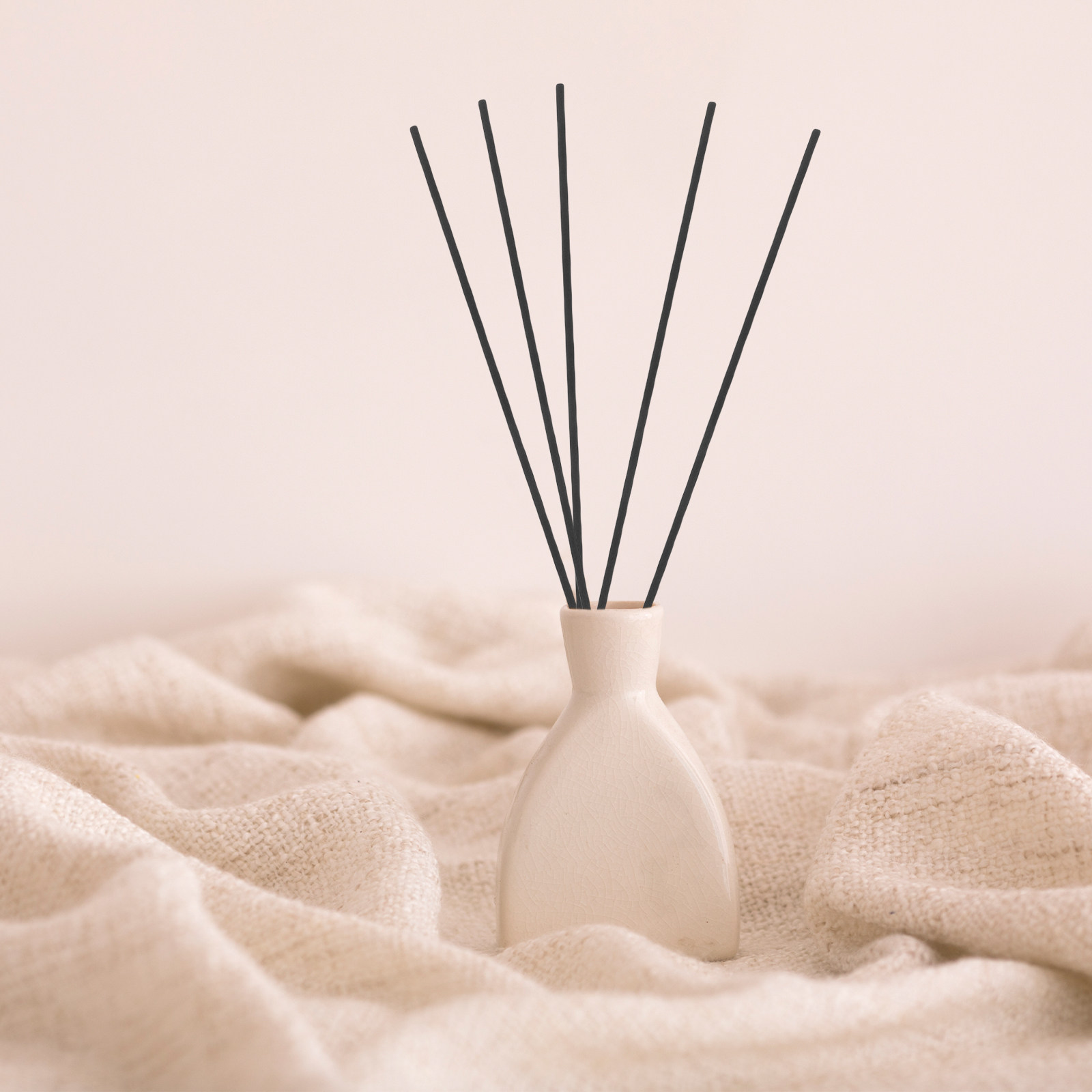 Home Office Bathroom - 100Pcs Fibre Reed Diffuser Sticks Black