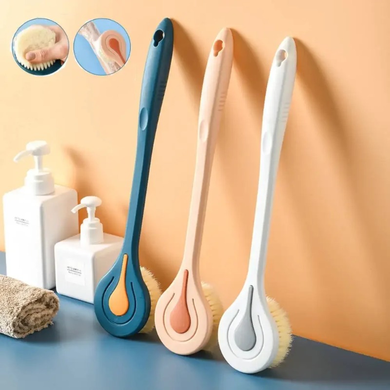 Home Bathroom Cleaning Machine - 1PC Long Handle Soft Hair Bath