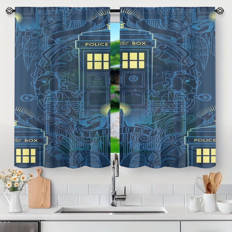 Home Bathroom Called - Vintage Blue Graphic Police Call Box
