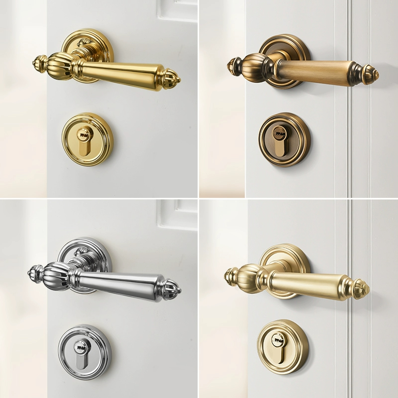 Home Bathroom Lock - Luxurious Silent Door Lock Set With