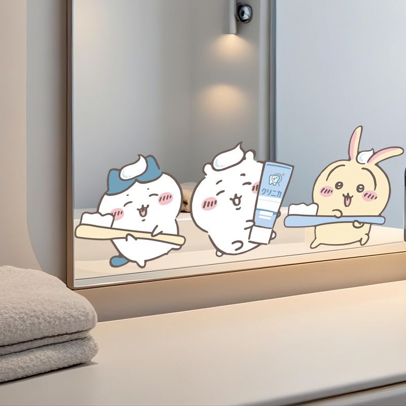 Hot Chiikawa Mirror Stickers S - Home Edit Bathroom recension och pris