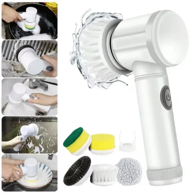 5 in1 Electric Spin Scrubber,  - Home Bathroom Products recension och pris