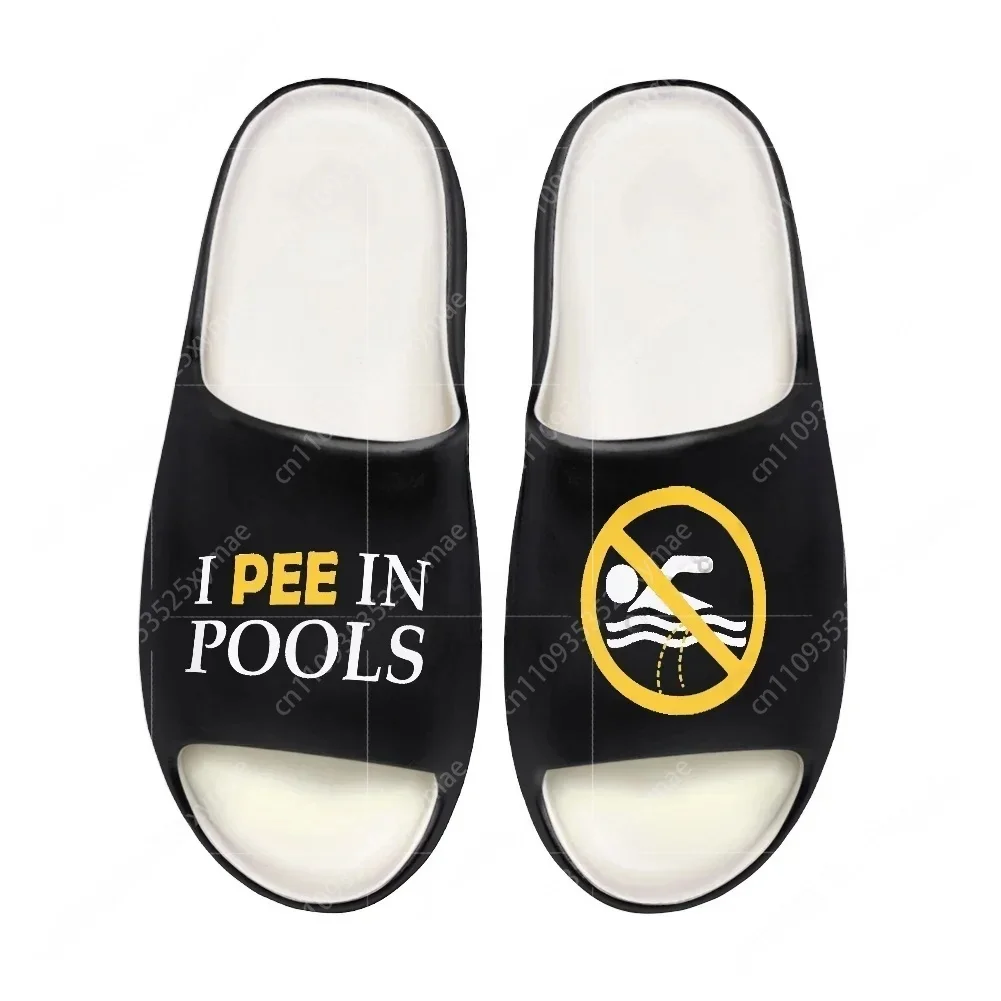 I Pee in Pools Soft Sole Sllip - Home Office Bathroom recension och pris