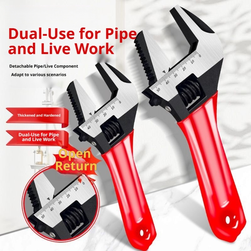 Adjustable Wrench with Wide Op - Home Bathroom Repair recension och pris