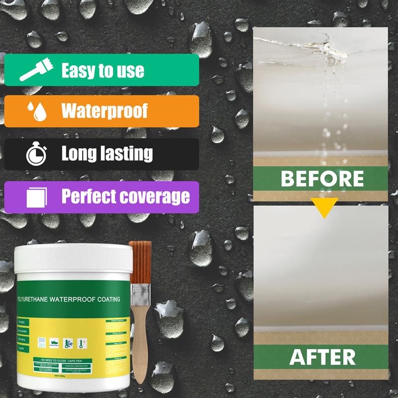 30/100/300g Waterproof Coating - Home Bathroom Repair recension och pris
