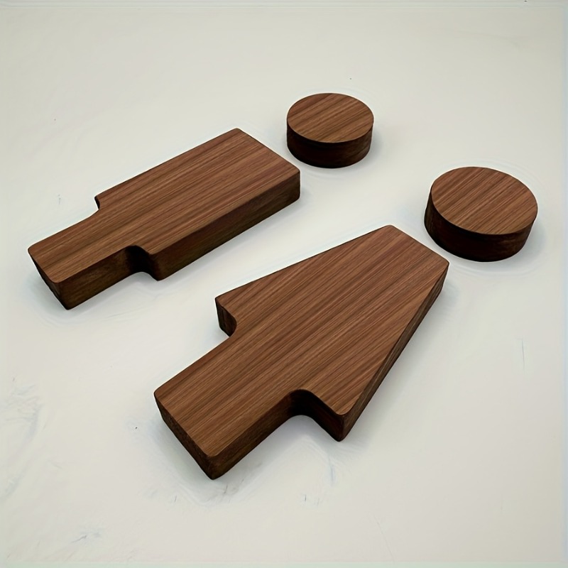 2PCS Wooden Bathroom Sign for  - Home Office Bathroom recension och pris