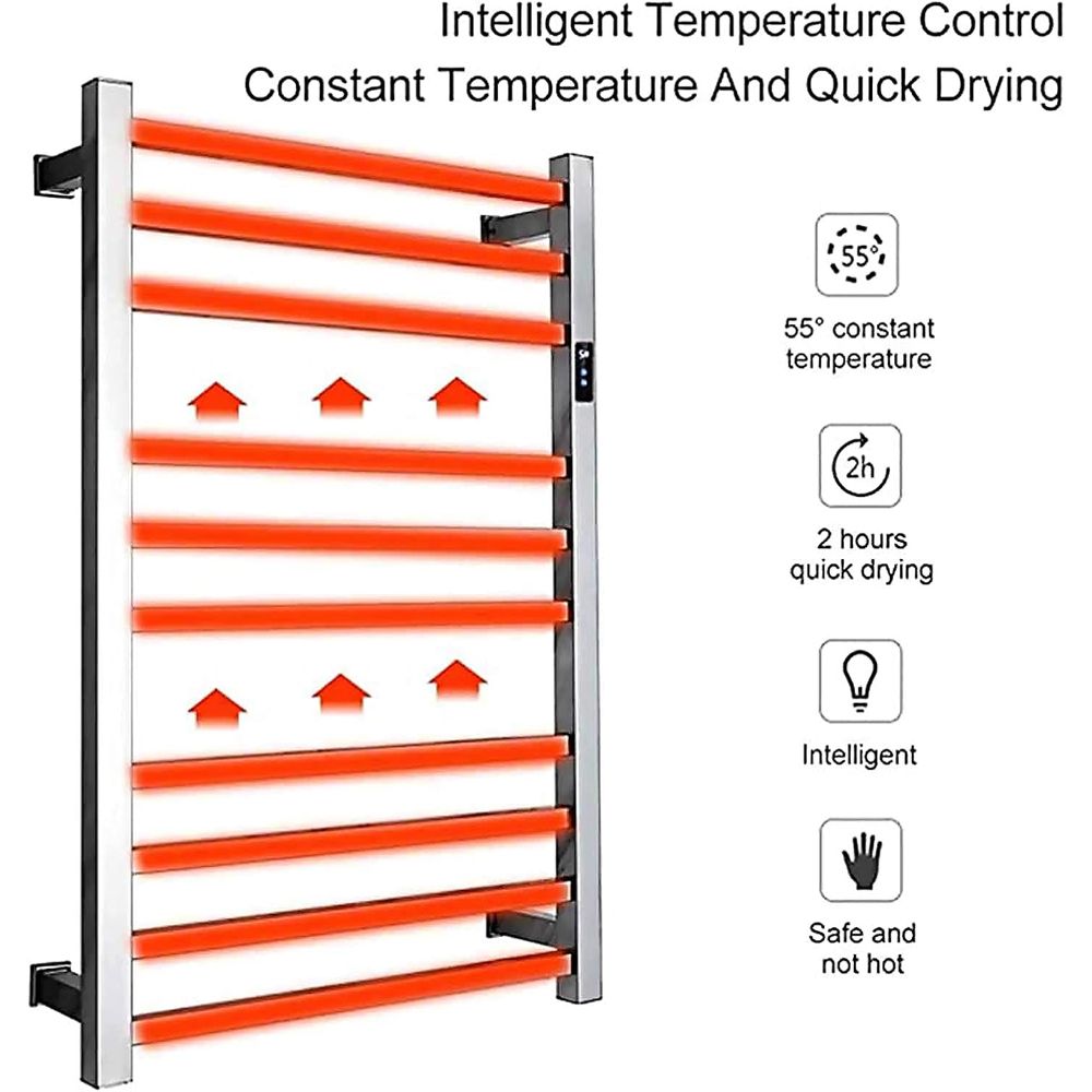Electric Towel Warmer,with Tim - Towel Bar Stainless recension och pris