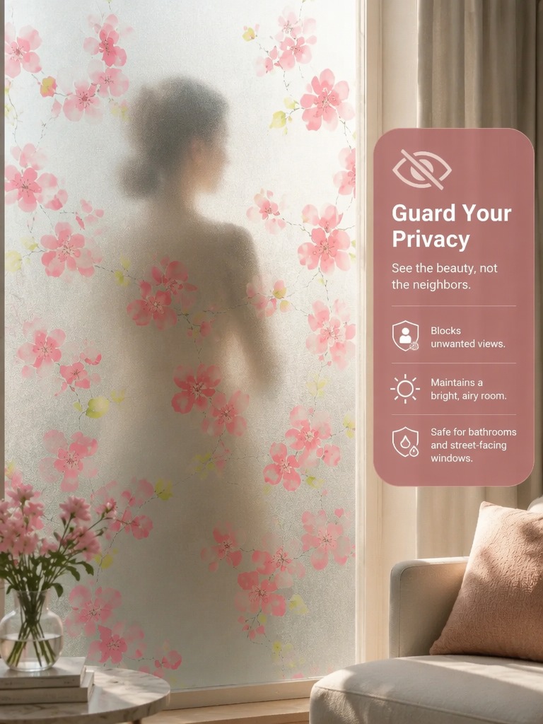 Frosted Privacy Window Film Tr - Home Bathroom Window recension och pris