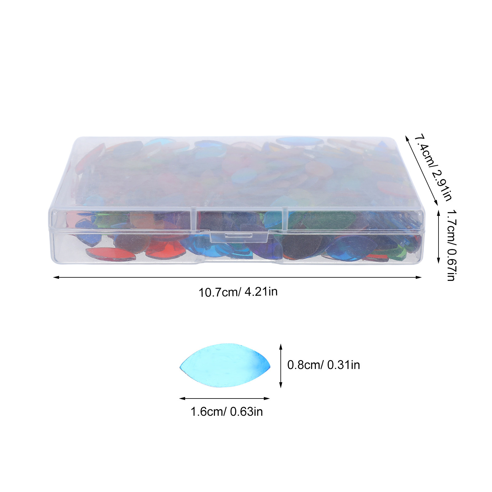 443Pcs Leaf Glass Mosaic Tiles - Home Bathroom Glass recension och pris