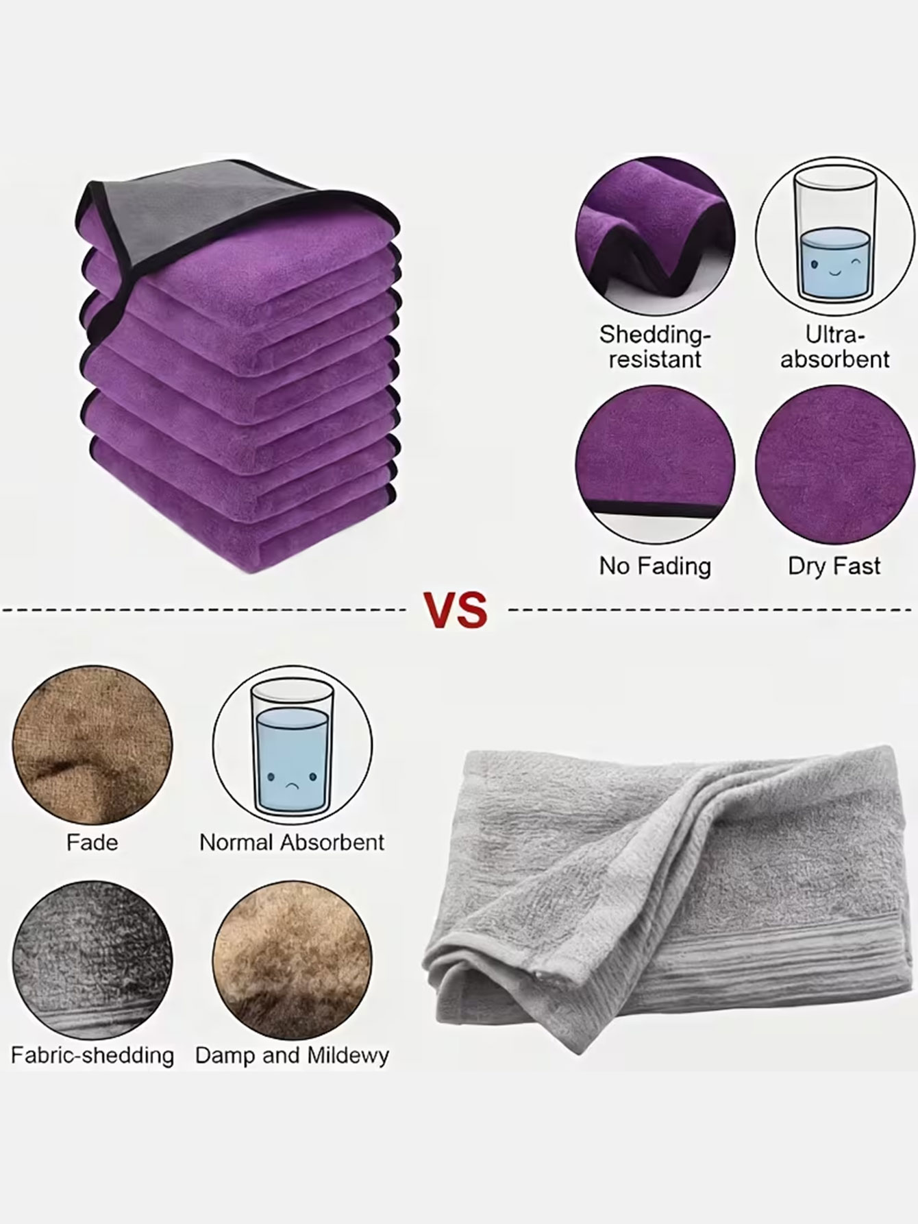 10-Pack Double-Sided Coral Vel - Home Bathroom Glass recension och pris