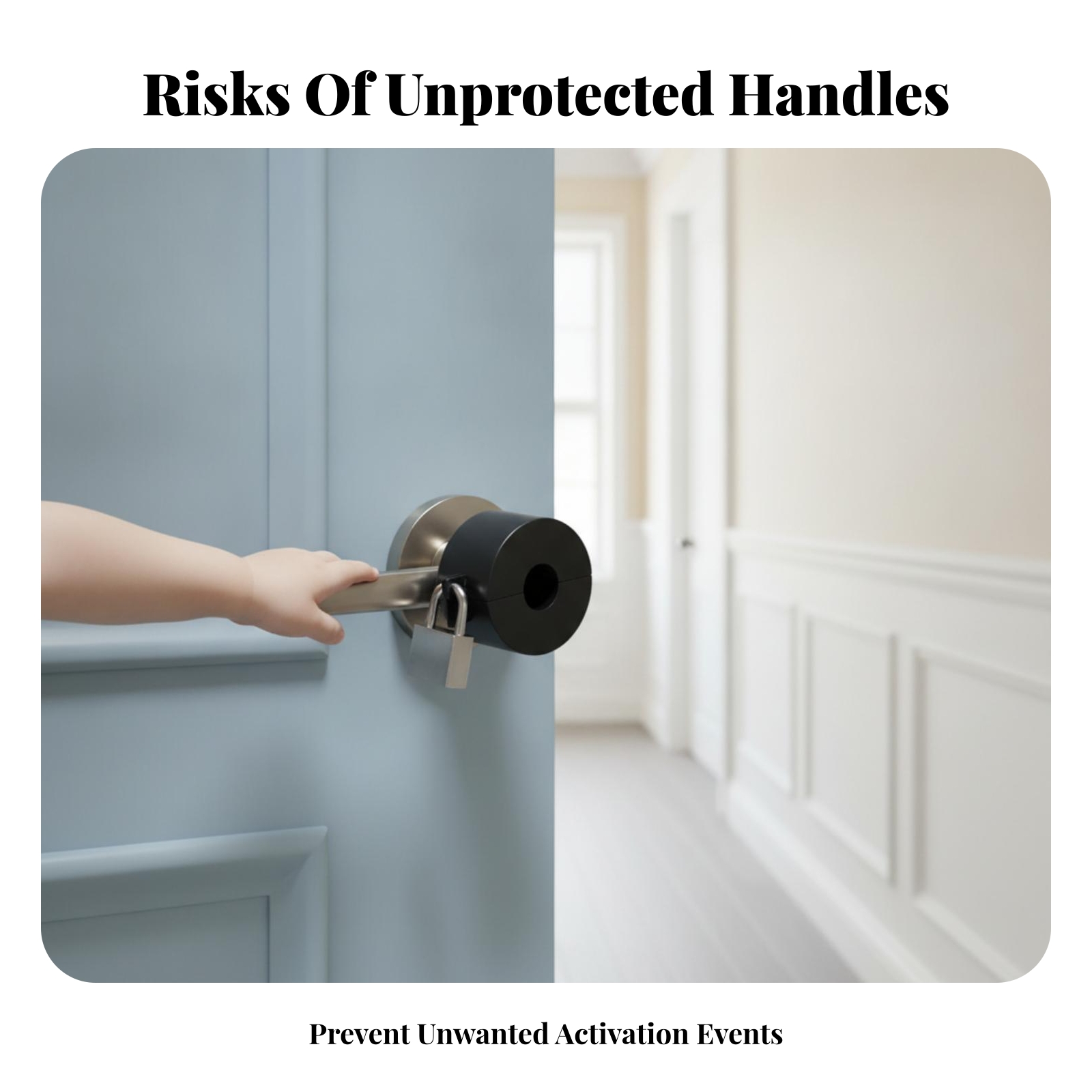 Door Knob Lockout Device Black - Home Bathroom Lock recension och pris