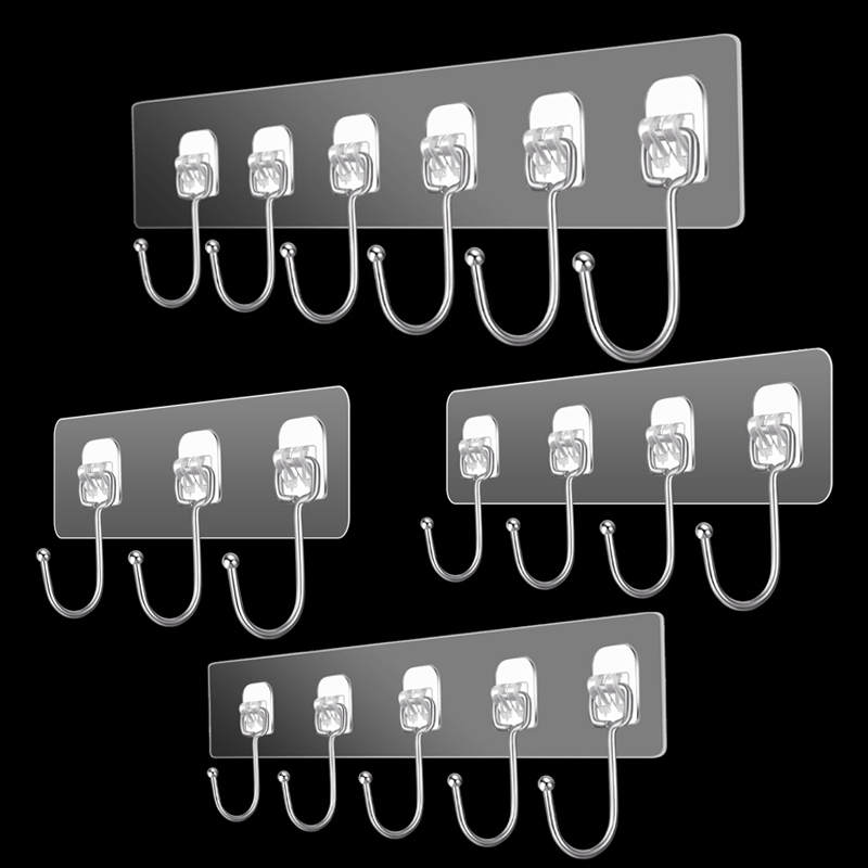 3/4/5/6 Row Wall Hanging Hook  - Towel Bar Stainless recension och pris