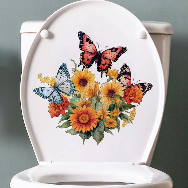 Rural Style Flower Watercolor  - Home Bathroom Window recension och pris