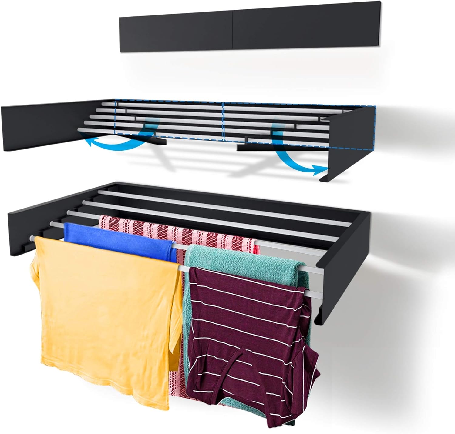 80cm Wall Mounted Laundry Dryi - Towel Bar Stainless recension och pris