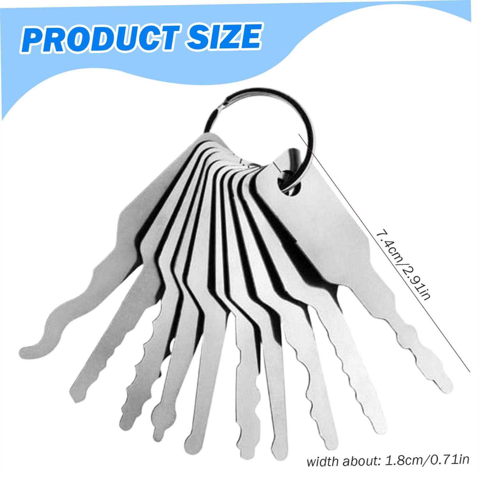 10pcs/Lot Uncut Key Blanks Loc - Home Bathroom Lock recension och pris