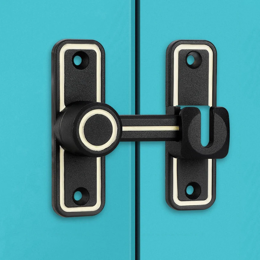 Black Luminous Barn Door Latch - Home Bathroom Lock recension och pris