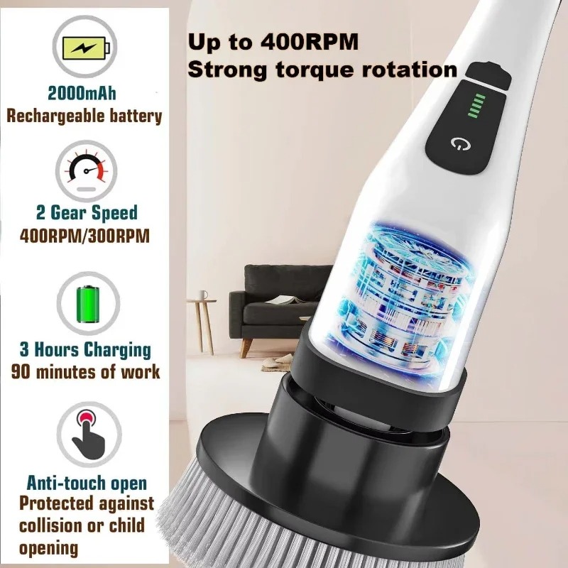 Cordless Multifunctional Elect - Home Bathroom Cleaning Machine recension och pris