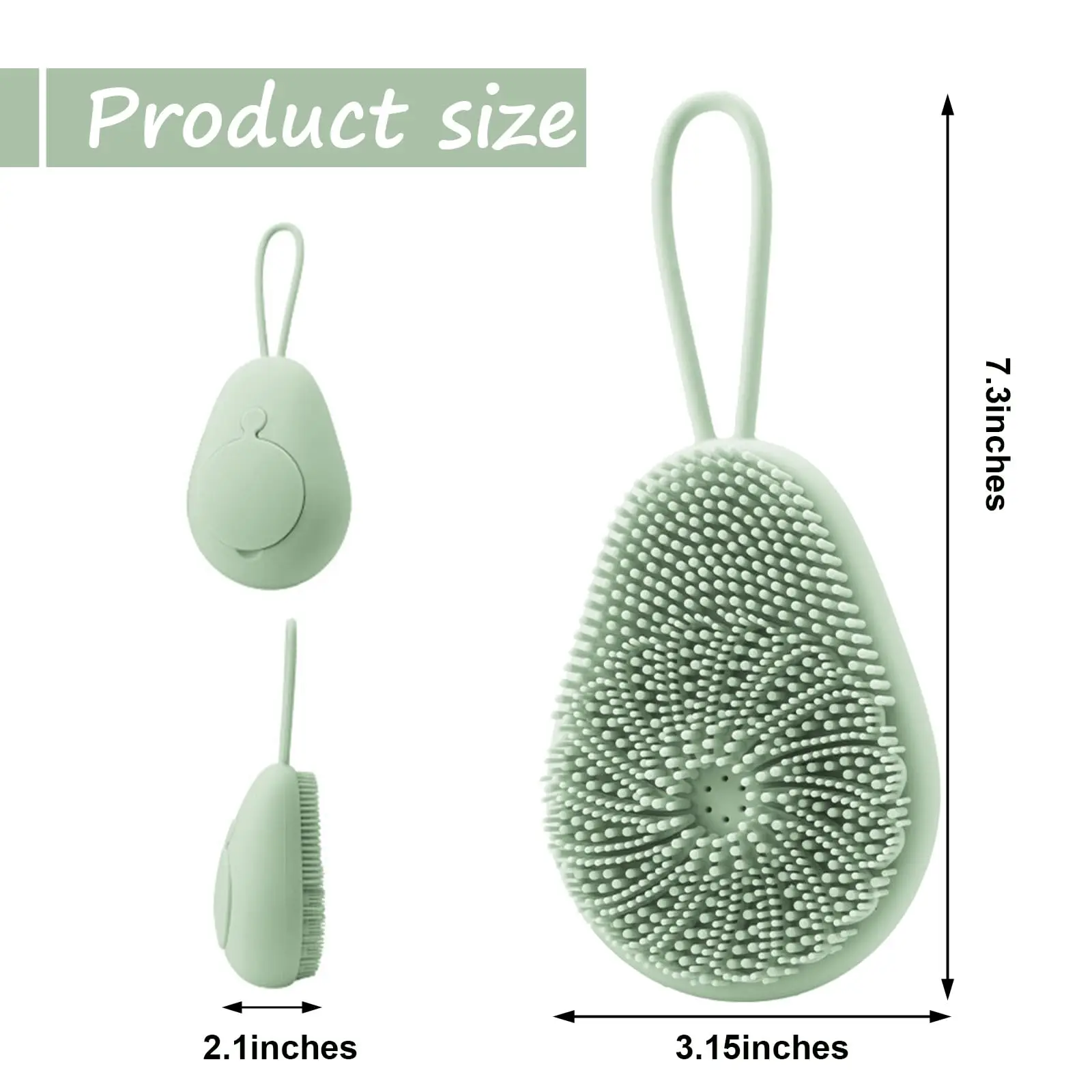 1pc Silicone Body Scrubber Exf - Home Bathroom Cleaning Machine recension och pris