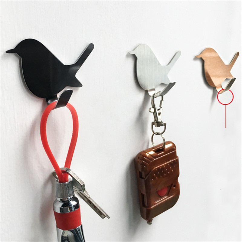 2Pcs Self Adhesive Hooks Bird  - Towel Bar Stainless recension och pris