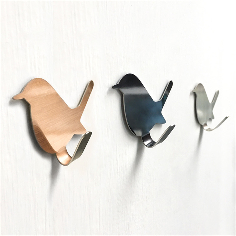2Pcs Self Adhesive Hooks Bird  - Towel Bar Stainless recension och pris