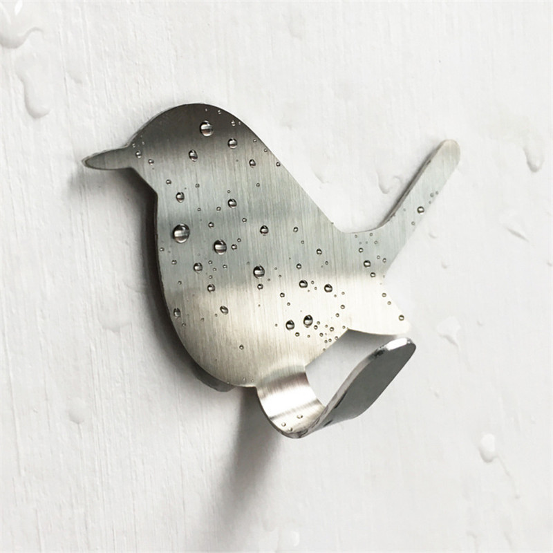2Pcs Self Adhesive Hooks Bird  - Towel Bar Stainless recension och pris