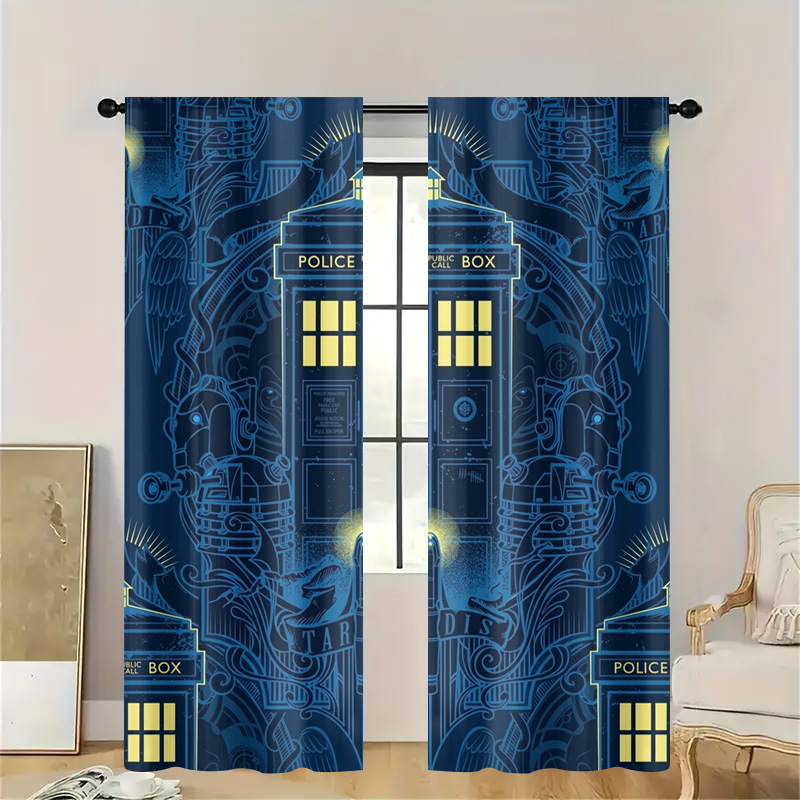 Vintage Blue Graphic Police Ca - Home Bathroom Called recension och pris