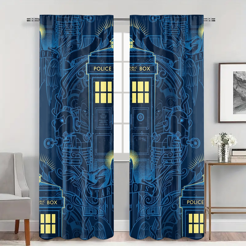 Vintage Blue Graphic Police Ca - Home Bathroom Called recension och pris