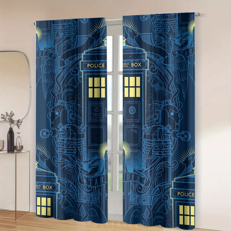 Vintage Blue Graphic Police Ca - Home Bathroom Called recension och pris