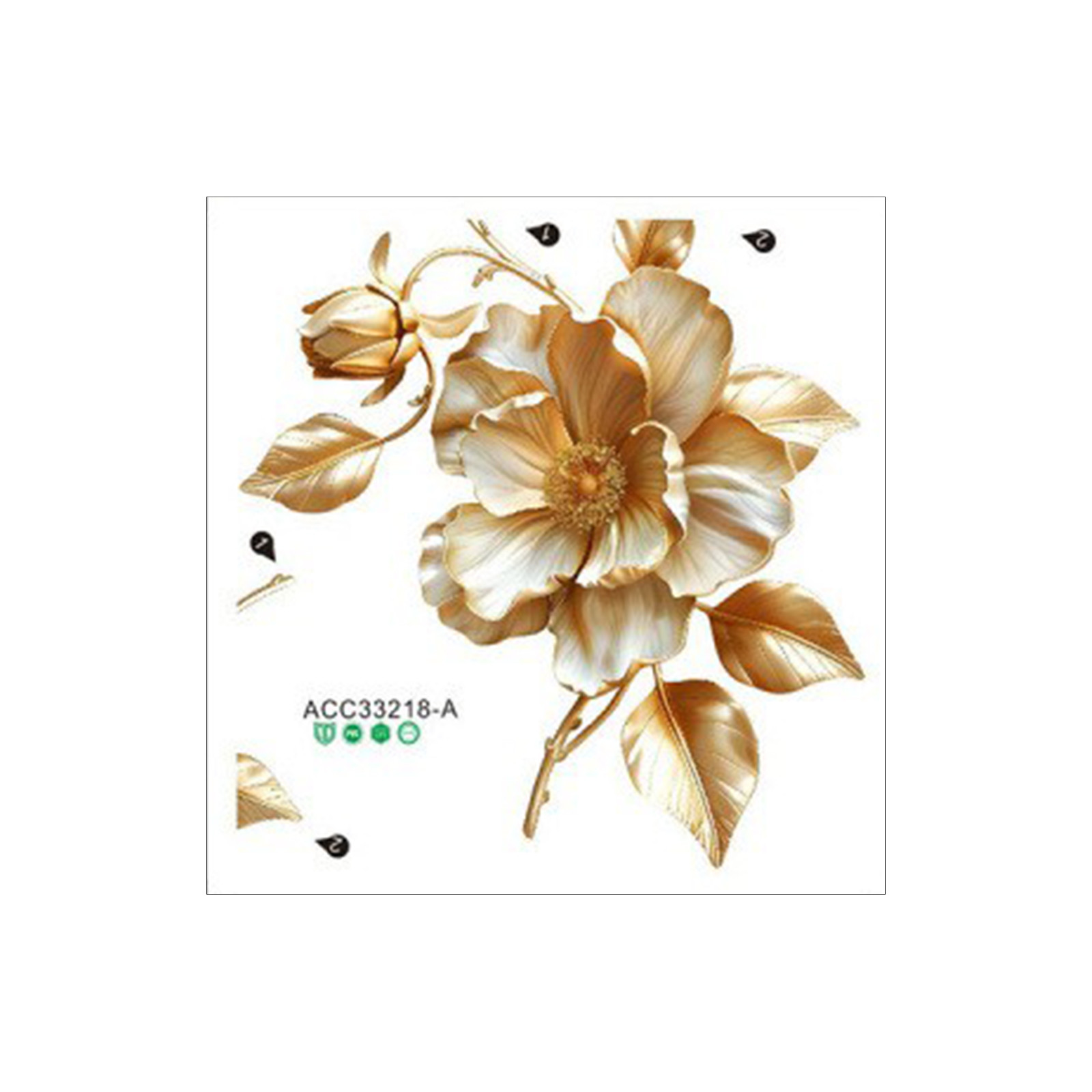 2pcs Floral Toilet Stickers To - Home Of The Year Bathroom recension och pris