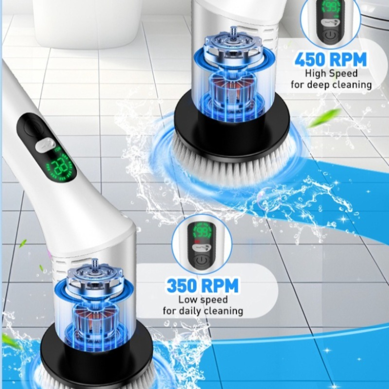Electric Spin Scrubber 9 in 1  - Home Bathroom Products recension och pris