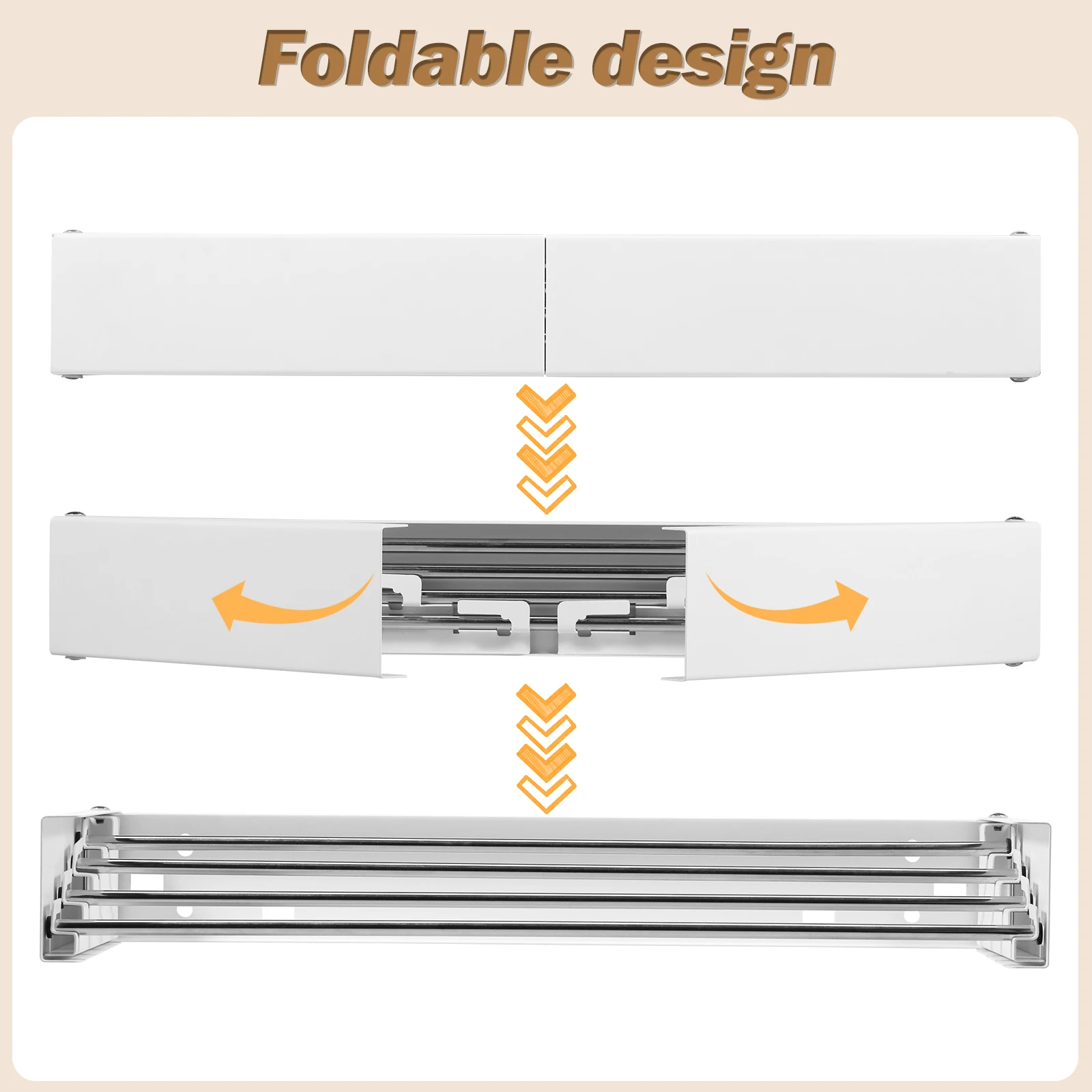 Folding Clothes Hanger Stainle - Towel Bar Stainless recension och pris