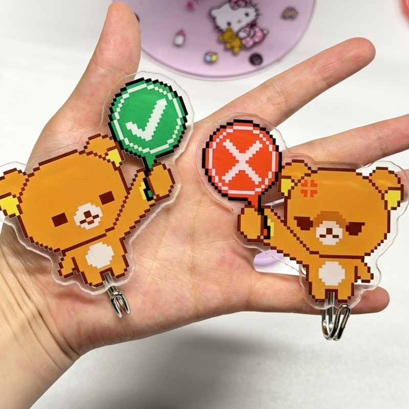 Cute Rilakkuma Adhesive Hooks  - Home Goods Bathroom Decor recension och pris